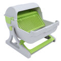 Semi Automatic Cat Litter Box Self Cleaning Cat Litter Box Easy Assembly for Indoor Cats. 