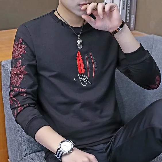 New%20Styile%20Full%20Sleeve%20%20black%20%20t-shirt%20for%20Men%20-%20Image%205