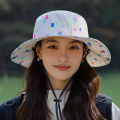 New camouflage waterproof Ked marked mountaineering hat outdoor casual sunshade fisherman hat large brim sunscreen hat women. 