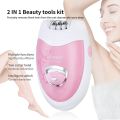 Kemei KM - 6199A 2 in 1 Electric Epilator Callus Skin Remover Cordless Portable Hair Remover Rechargeable Defeatherer. 
