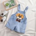 【Limited stock】 IENENS Summer Kids Baby Boys Jumper Pants Denim Clothing Shorts Jeans Overalls Toddler Infant Girl Playsuit Clothes Trousers. 