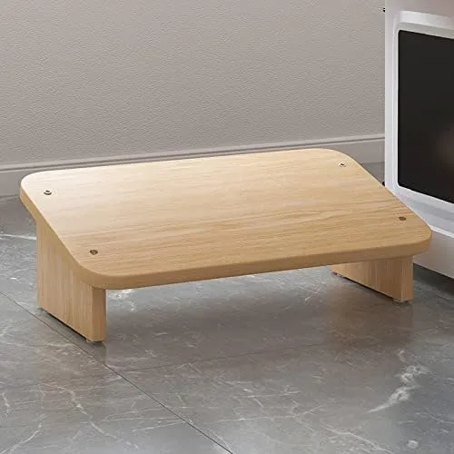 Laavish Foot Rest for Work Station wooden seating stool