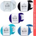 KGS 100% Acrylic Yarn for Crocheting and Knitting | 250 gm Medium 6 Ply | Combo Pack | 5 colors. 