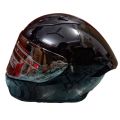 Vega Bolt Bunny with Dual Certification Glossy Black FullFace Helmet. 