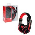 Havit H2116D 3.5mm (Dual Port) Stereo with Mic Headset for Computer - Black/Red. 
