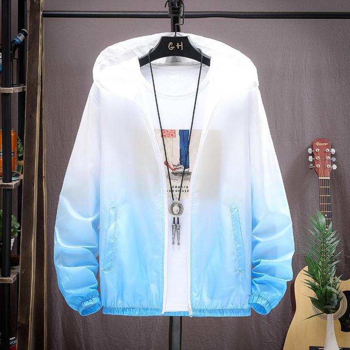 Summer Sun Protective Clothes Men's and Women's Couple's Uv Protection Wind Shield Coat Thin Breathable Men's Fishing Sun-Protective Clothing