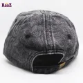 Fade Black Denim Curved Visor Cap.