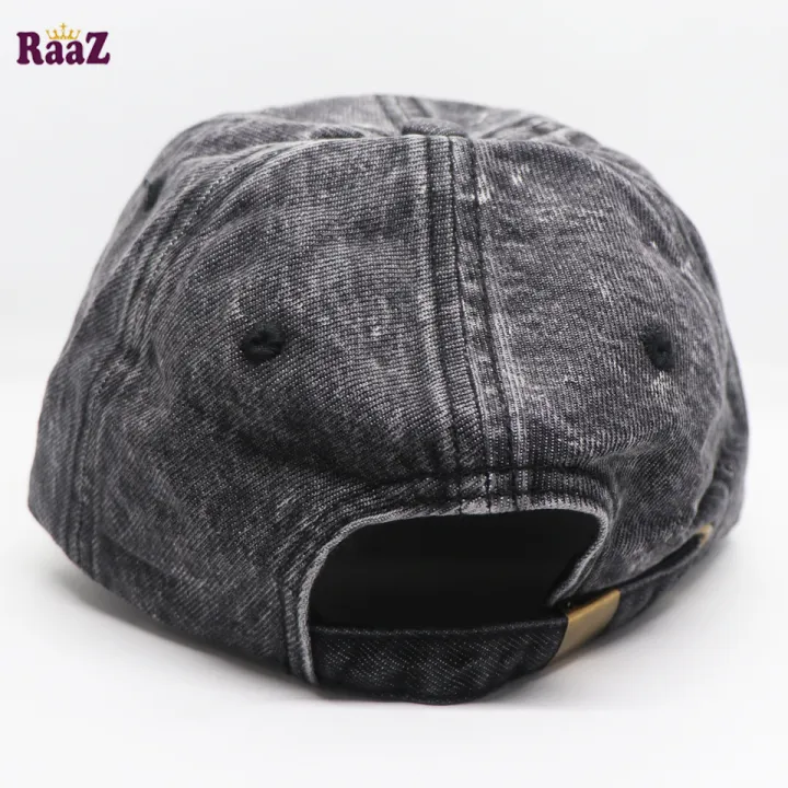 Fade%20Black%20Denim%20Curved%20Visor%20Cap%20-%20Image%204