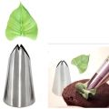 1 piece Stainless Steel Leaf Design Piping Nozzle For Cake Decoration (Model: Leaf).