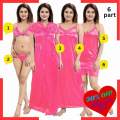 6 Part Indian Best Quality Night Dress for Women - Comfortable and  Nighty. 