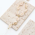 Summer beach style anklet chain, beaded shell anklet, ethnic style hand-woven rope shell anklet for women. 