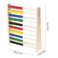 1 pcs Wooden Abacus for Kids - Montessori Math Learning Toy (3-6 Years).