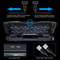 Laptop Cooling Pad, 8 Fans 6 Gear Laptop Cooler, 6 Height Adjustable Laptop Stand, RGB Gaming Cooling Pad for 11-17.3 inches Laptop.