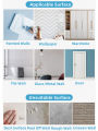 3PC Thicken 1.5mm 3D Acrylic Mirror Stickers Flexible Self-adhesive Square Glass Tile Wall Sticker Decoration for Bathroom Home. 