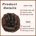 【Exclusive Offer】 Fluffy Hair Messy Curly Hair Bun Wavy Hair Piece Updo Synthetic Chignon Natural Hair Extensions Claw Clip Bun Women.