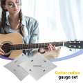 2pcs Guitar Fingerboard Fretboard Saddle Nut Radius Gauge Measuring Stainless Steel Tool. 