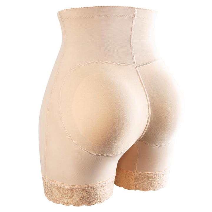 Women Body Shaper Padded Shorts Lifter Tummy Control Panties High