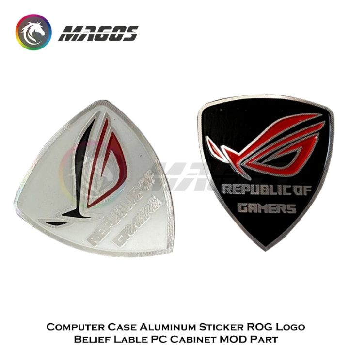 ASUS%20ROG%20Player%20Metal%20Logo%20Sticker%20Belief%20Sticker%20Phone%20Sticker%20Computer%20Case%20Sticker%20Black/White%20-%20Image%204