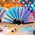 Folding Chinese Hand Fan Or Hat Pakha - Made By Plastic Print Styles Hat Pakha, Multicolour China Travel Folding Pocket Hand Fan.