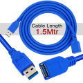 1.5/3/5 Meter Male to Female USB Extension Cable High Data Transfer Speed Extend USB Connectivity for Various Devices with 0% Speed Loss.