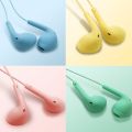U19 Macaron Color 3.5mm HIFI In-ear Earphone Universal Headset Headphone with 1.2m. 