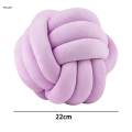 Soft Knot Ball Pillow Round Cushion Toy Throw Pillow for Chairs Bed Car Office.
