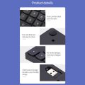 2.4G Wireless Numeric Keyboard Portable 35 Keys Financial Accounting Office Keyboard Built-in Rechargeable Battery Black-black. 