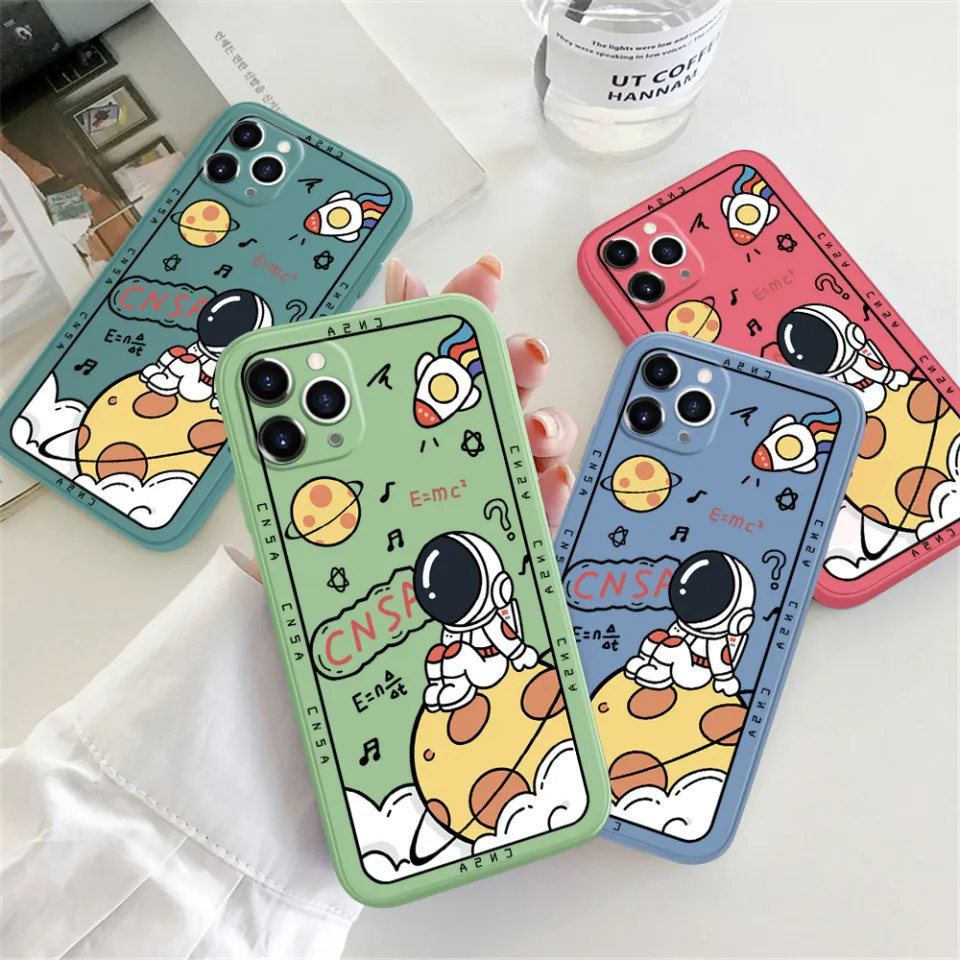 BILI for Redmi Note Back Cover Little Astronaut Sit In Planet