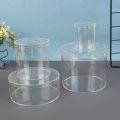 Acrylic Candy Box Transparent Plastic Round Cake Dessert Box Storage Containers Dounp. 