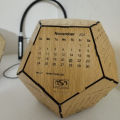 Diamond Shape 3D Desk Calendar  With Government Holiday. 