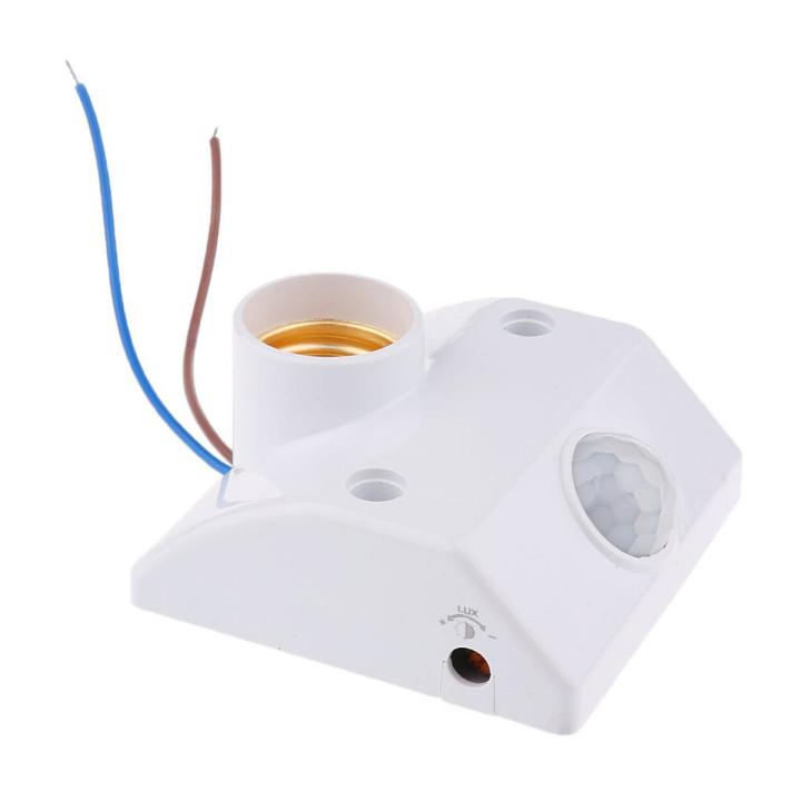 E27 Lamp Light Holder AC 220V 4-5 Meter PIR Body Infrared Motion Sensor Switches Automatic Light Switch Human Motion Body PIR Infrared Motion Sensor Switch Movement Detector Intelligent Lamps Controller