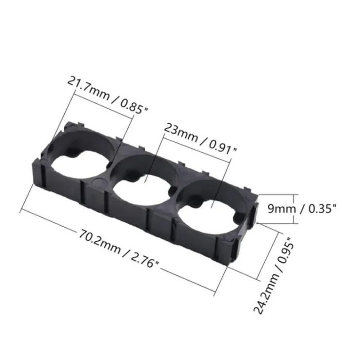 50Pcs%2021700%20Lithium%20Cell%20Spacer%20Triple%20Holder%20Bracket%20Pack%20Bracket%20for%20DIY%20Fixed%2021.7mm%20Hole%20Dia%20-%20Image%203
