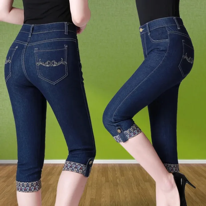 Korean%20Fashion%20Capri%20Blue%20Denim%20Pants%20Women%20Summer%202023%20Vintage%20High%20Waist%20Jeggings%20Jeans%20Short%20Pencil%20Pants%20Breeches%20Leggings%20-%20Image%204