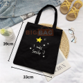 【Aesth Diary Store】(New) student tote bag canvas tuition School cute school bag black cloth cheap tutorial handbag tuition bag canvas bag.