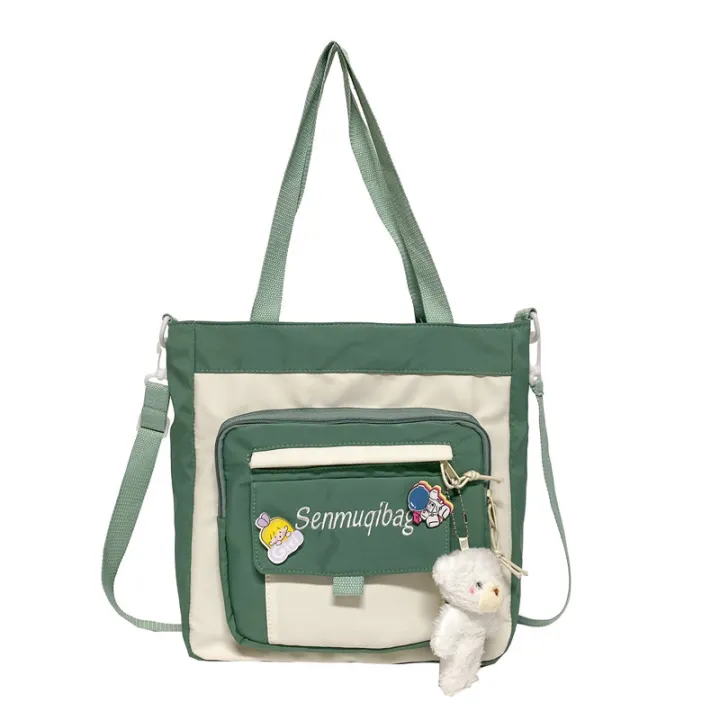 Waterproof%20Nylon%20shoulder%20bag%20with%20big%20multiples%20front%20pocket%20-%20Image%207