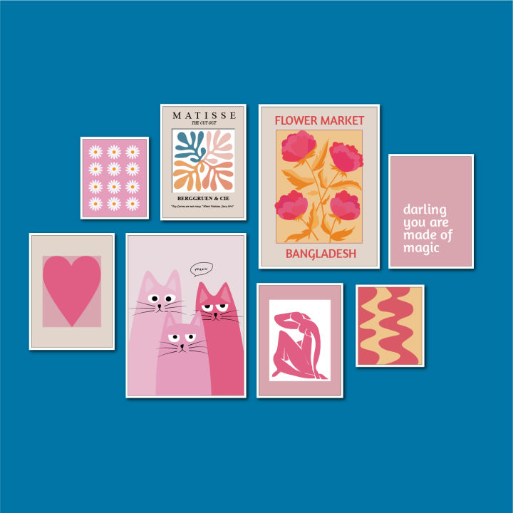 Matisse%20Cute%20cat%20Poster%20Cute%20Bohemian%20Art%20Heart%20Wall%20Art%20Flower%20Market%20Fashion%20Gallery%20Wall%20Bedroom%20Decoration%20Wallboard%20set%20for%20Home%20Decoration%20-%20Image%203