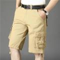 Summer Multi-Pocket Workwear Shorts Men's Loose Straight Casual Sports Capris Cotton Large Size Fifth Pants Tide. 