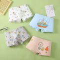 Children's Cotton Underwear Boys' Children's Middle and Big Children's Smiley Face Cartoon Boys' Boxers Boxers Underpants. 