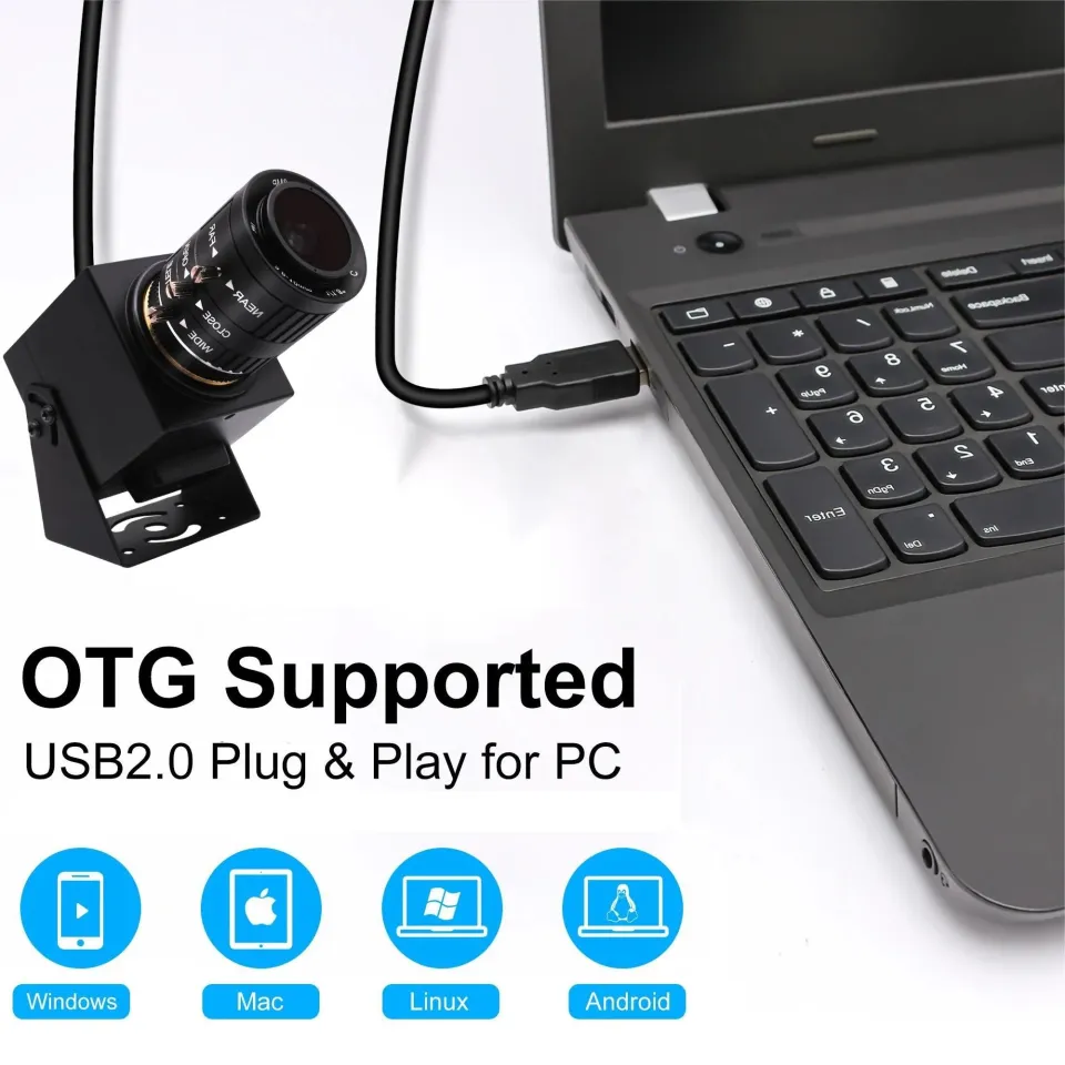 ELP 12MP High Speed Webcam 120fps 1080P Varifocal CS Lens