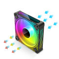 DM1 Cooler Fan ARGB PC CPU Silent Case Luminous Fan 4.72” Cooling PC Fans With Hydraulic Bearing Low Noise Computer RGB Case Fans Optional Wind Direction RGB Silent Cooler. 