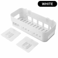 Bathroom Storage Shelf Wall Hanging Multifunct Self Adhesive Bathroom Cosmetic Shelf Rack Shower Shampoo Soap Organizer - Dhaka Shopping Zone. 