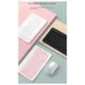 Mini Wireless Bluetooth Keyboard Phone Tablet PC Portable Bluetooth Keyboard Mouse Reusable Easy to Use Android A. 
