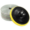 8Pcs Diamond Polishing Pads 4 inch Wet/Dry Set For Granite Stone Concrete Marble , Diamond Polishing Pads. 