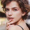 Hair Pearls Stick On Self Adhesive Pearls Stickers Face Pearls Stickers for Hair (132 pcs). 
