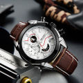 [ New Product - High-Grade Leather Multi-Function Chronograph Calendar Men's Quartz Watch ] Model ：2065G。 This Style. 