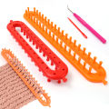 Round Knitting Loom Craft Yarn Kit DIY Tool Crochet Hook Needles Hat Scarf Stitching Shawl Sweater Sock Blankets Knitter 1Set. 