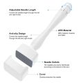 MRS 140-A Needles Adjustable Anti-Aging Dermastamp Roller with Anti-Slip ABS Handle and Stainless Steel Needles for Face Therapy. 
