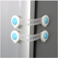 2 Pcs Baby Safety Lock Children Cabinet Drawer Door Fridge Blockers Lock For Kids Protection Cover Childproof Product.