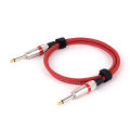 Guitar Patch Cable 6.5mm/6.35mm Mono Jack 1/4 Inch to 1/4 Inch TS Instrument Audio Cable for Guitar Mixer Amplifier 0.3M-15M.