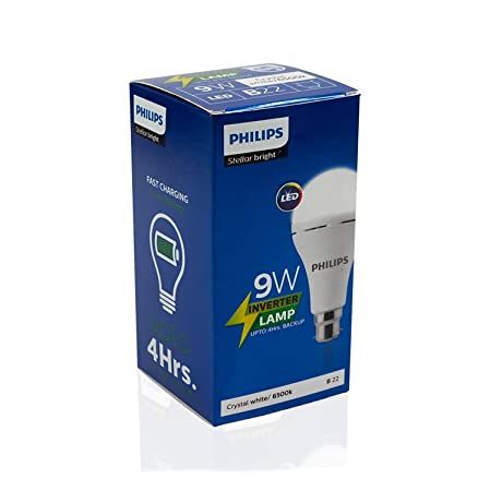 Philips 9W LED Emergency AC/DC Bulb 6500K CDL B22 Pin Type | Daraz.com.bd